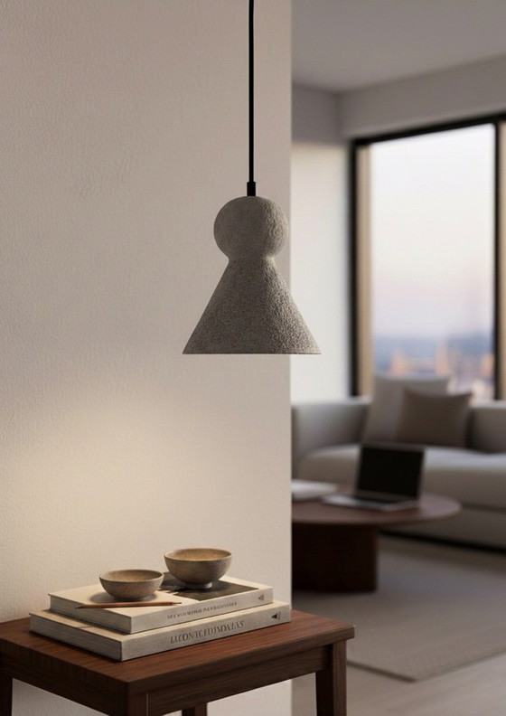 Image 1 of LOVER 02 Designer-Pendelleuchte von Rodrigo Vairinhos "NEO", Mineralbeton