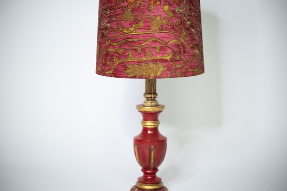 Image 1 of Vintage lamp met patroon