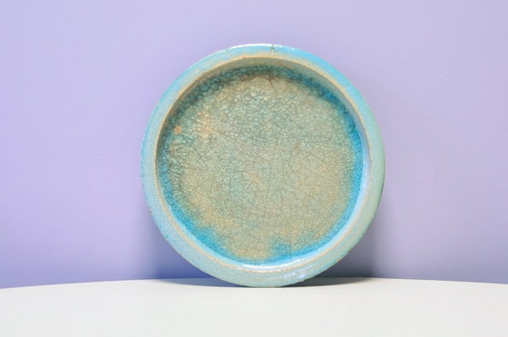 Ciotola in ceramica con smalto craquelé turchese e blu, Ciotole, Vetro (foto 4 di 6)