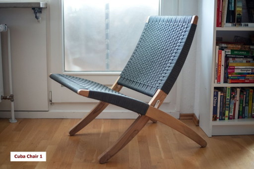 2 zeer goed bewaard gebleven Cuba-stoelen (MG501, teak) van Carl Hansen & Søn