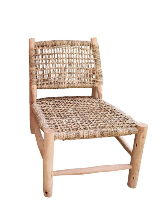 Fauteuil en corde et bois d'eucalyptus (photo 5 of 5)