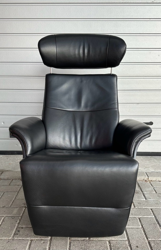 Conform Time Out Design Verstellbarer Relaxsessel, Leder, Schwarz (Foto 3 von 7)
