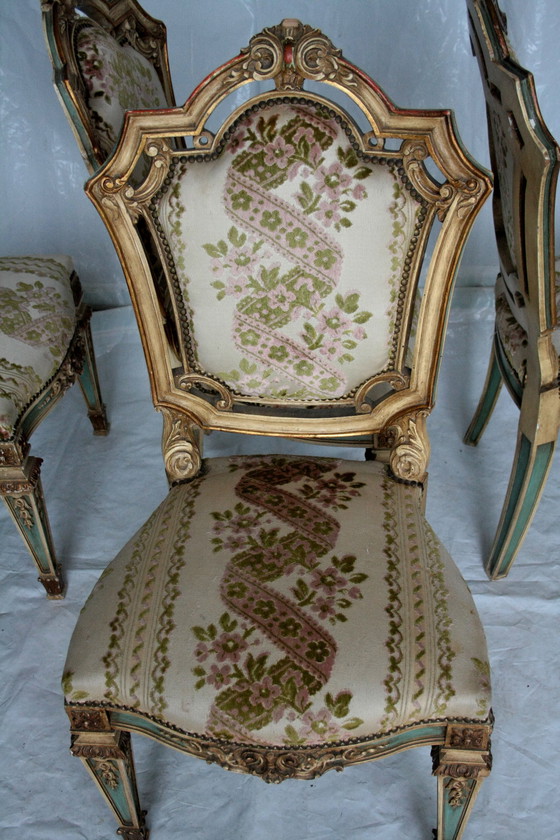Image 1 of Ensemble de 4 chaises Napoléon III, seconde moitié du 19e siècle, France