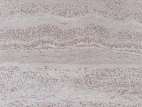 Image 1 of Minimalist travertine side table