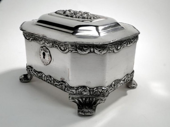 Zuckerdose aus Norblin, Warschau, Polen, 19. Jahrhundert – Tischdekoration, Metal, Silver (photo 3 of 9)