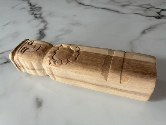 Image 1 of Two-tone mango wood totem statue