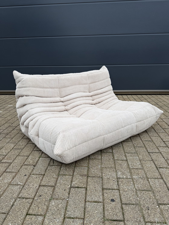 Image 1 of Ligne Roset Togo 3-seater, 2-seater and corner sofa in Beige Corduroy