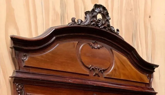 Vieux miroir en acajou. (photo 3 of 6)