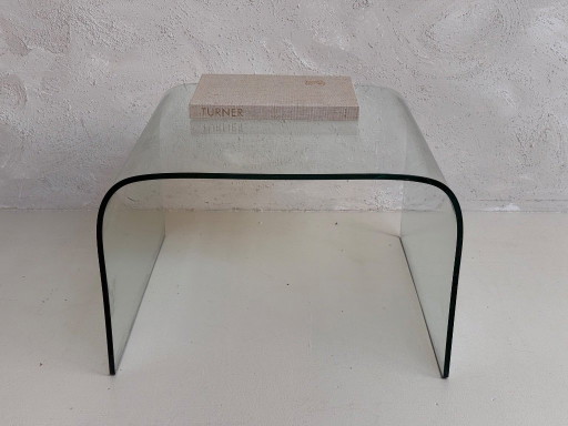 Mid-Century Glass Coffee Table 'Waterfall' | 1970s