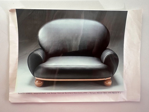 Mobiliario de asientos exclusivo de la colección E/S. Diseño de Matteo Thun, 1990.