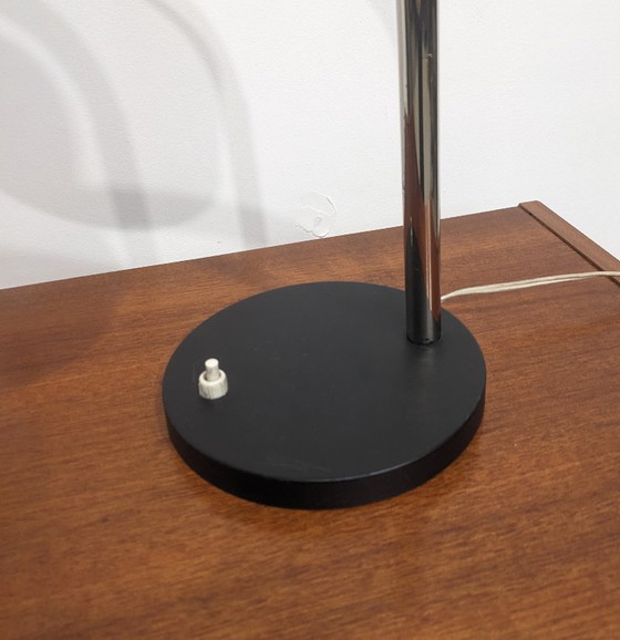 Image 1 of Large black vintage desk lamp from the 1980s.