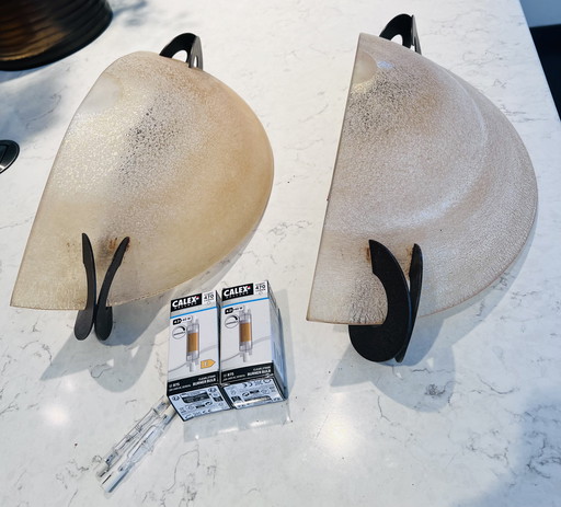 Terzani Solune Wandleuchte – Muranoglas