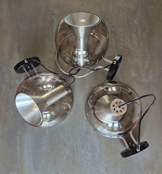 Image 1 of Lampade da parete vintage Raak - Set di 3 globi - anni '60