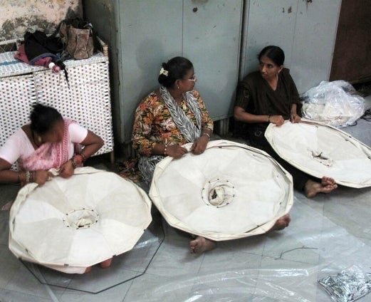 Image 1 of Paralume in pelle di Pepe Heykoop, Leather Light