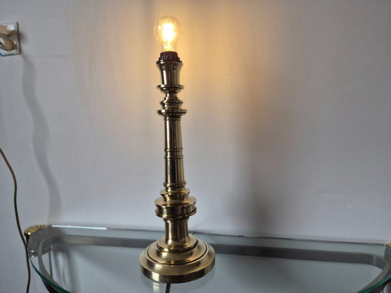 Image 1 of Vintage 1970s Lamp Art (Milano Italy) brass lamp base