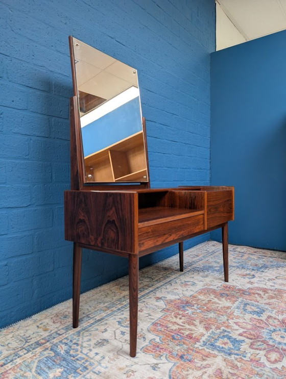 Image 1 of Vintage kaptafel met kruk, Melvin Mikkelsen Møbler, Denemarken, jaren 60