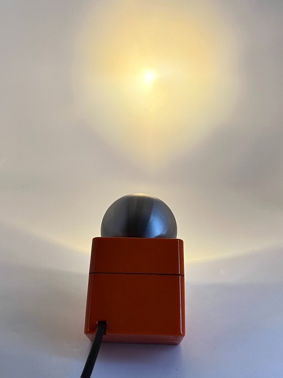 OSRAM Minispot 41601 Space Age Tafellamp in Oranje, Duitsland jaren 70 – Tafellampen, Plastic, Metal (photo 7 of 12)