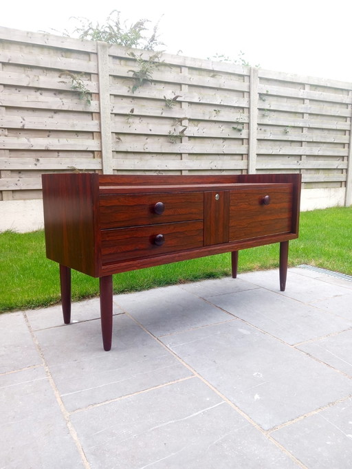 Vintage lowboard walnut veneer