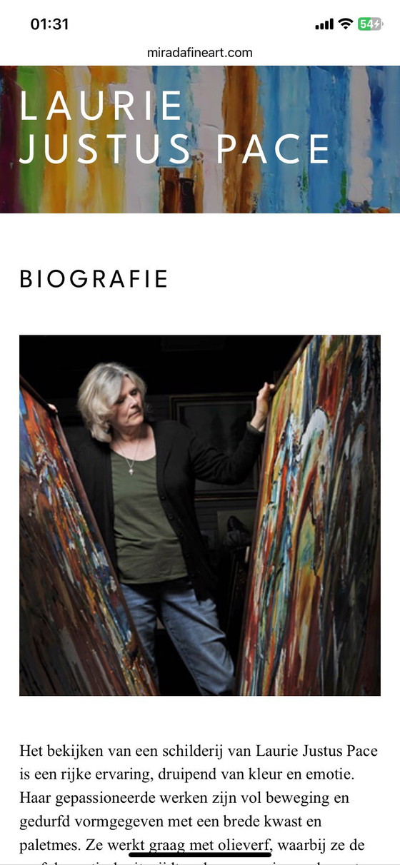 Image 1 of Large colorful painting by artist Laura Pace