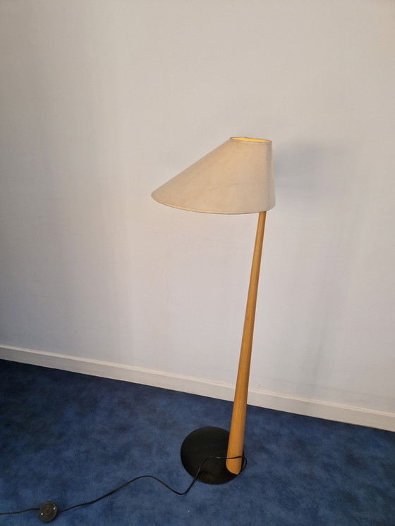 Image 1 of Vintage Design wooden floor lamp stylish natural