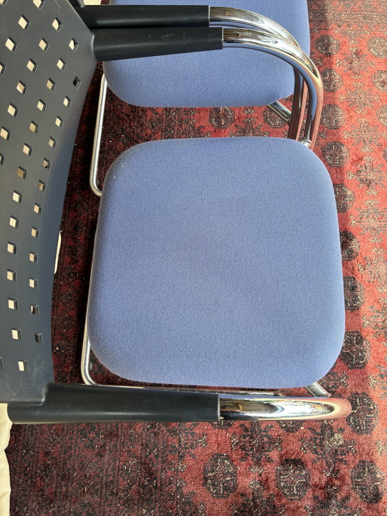 Image 1 of Vintage mid-century Vitra Visavis vergaderstoelen