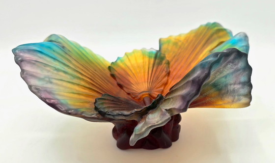 Image 1 of Emilio ROBBA en DAUM - Palm Tree Bowl van glaspasta