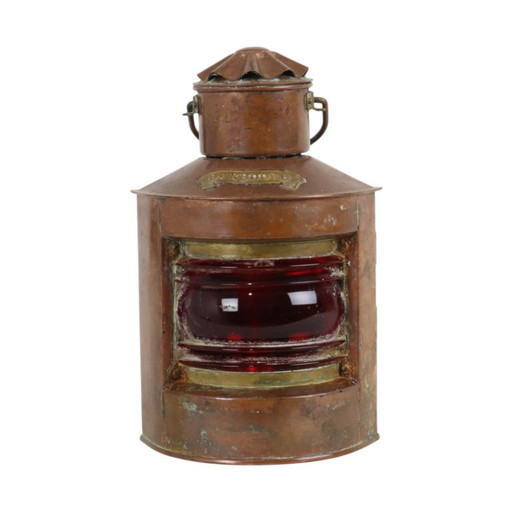Small Ship's Lamp Mr Portside Copper Maritime 24cm – tafellampen, Glass (photo 2 of 16)