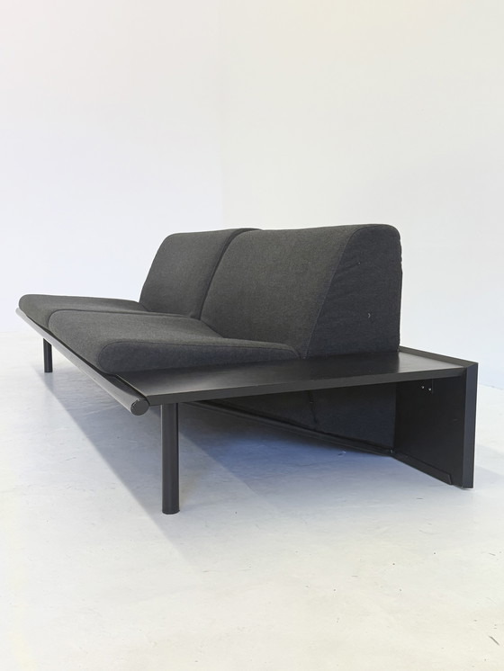 Image 1 of Harvink The Mission Sofa mit schwarzem Rahmen und dunkelgrauem Stoff