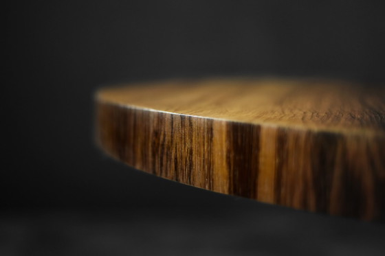 Image 1 of Vintage Mid-Century German Modern Round Rosewood Coffee Table from Ilse Möbel, 1970s
