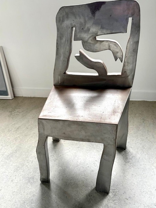 Klaas Gubbels Objet chaise acier