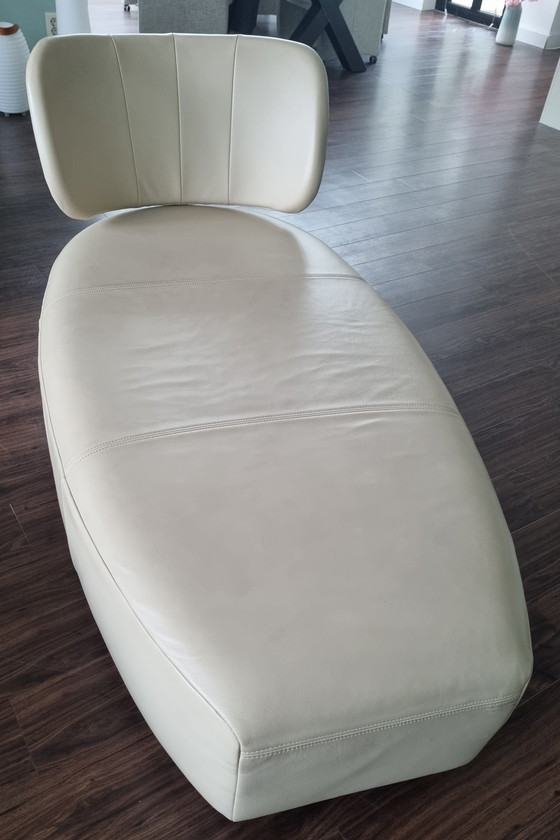 Image 1 of Rolf Benz leren sofa bank chaisse longue