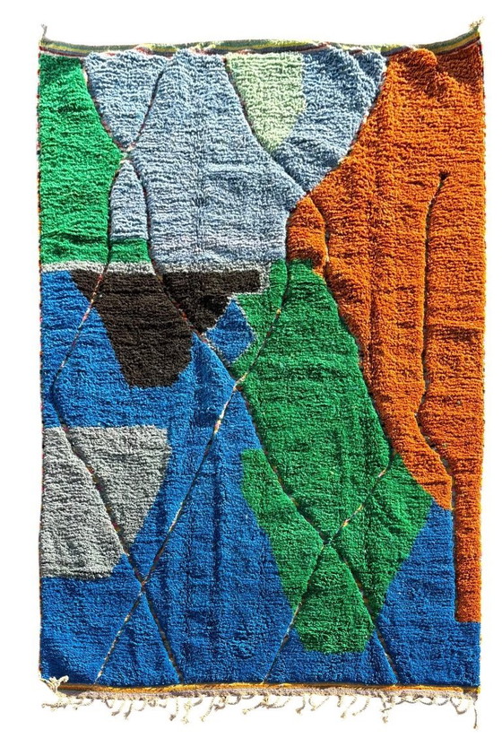 Image 1 of Tappeto berbero marocchino colorato 200x300 cm