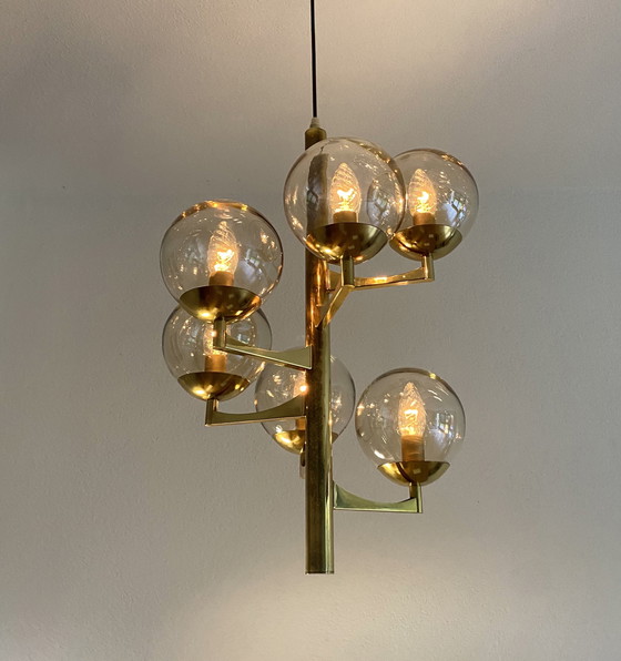 Image 1 of Lampada a sospensione vintage Sciolari anni '70