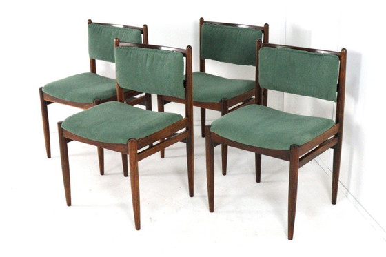 Image 1 of Ensemble de 4 chaises vintage en palissandre « Quern ».