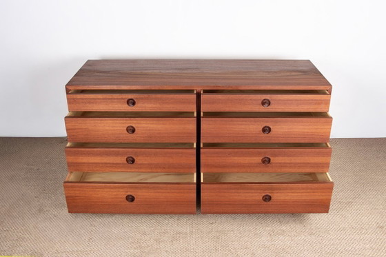 Image 1 of Große Doppelkommode mit 8 Schubladen aus Teakholz von Borge Mogensen für Karl Andersson & Söner, 1960.