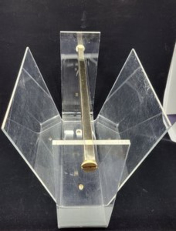 Image 1 of Portariviste in plexiglass David Lange Francia 1970 vintage