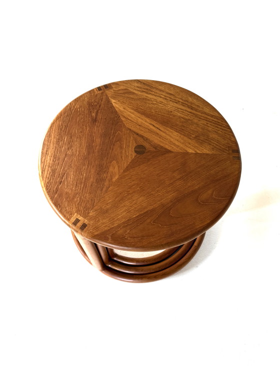 Image 1 of Vintage Danish teak mimiset coffee table '70