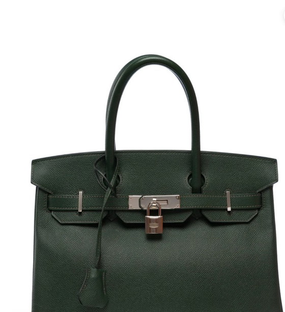 Image 1 of Sac HERMES Birkin 30 en Cuir Vert - 103577