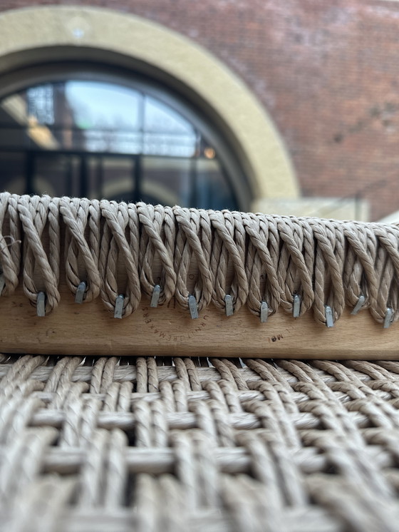 Image 1 of 4 eiken Niels Otto Moller eetkamerstoelen met papercord