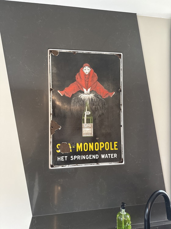 Image 1 of Spa-Monopol-Emaille-Platte 1932