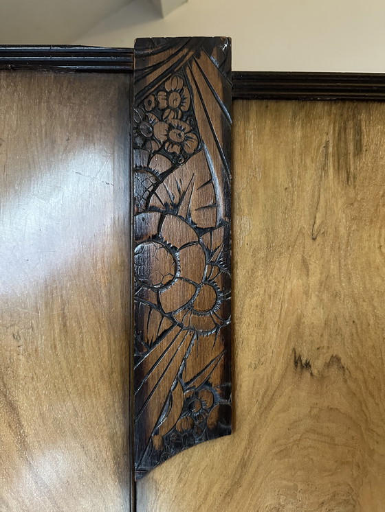 Image 1 of Originele houten art deco kledingkast