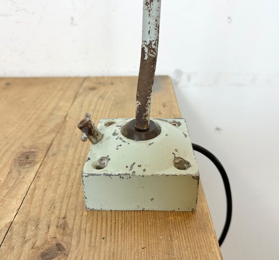 Image 1 of Grey Industrial Table Lamp from Elektrosvit, 1970s