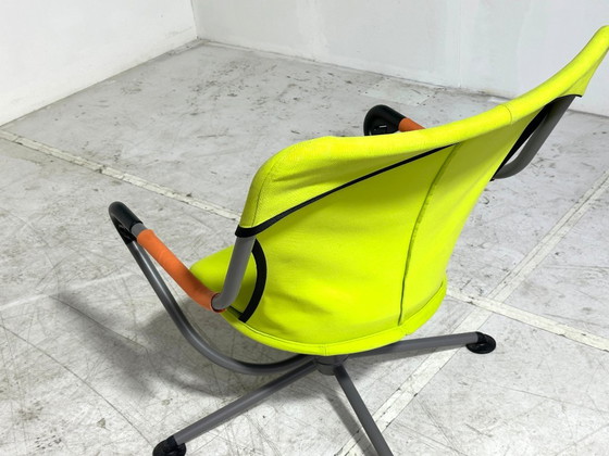 Poltrona Vitra Waver - Konstantin Grcic - verde, grigio, arancione - poltrona girevole - fuori produzione (photo 4 of 8)