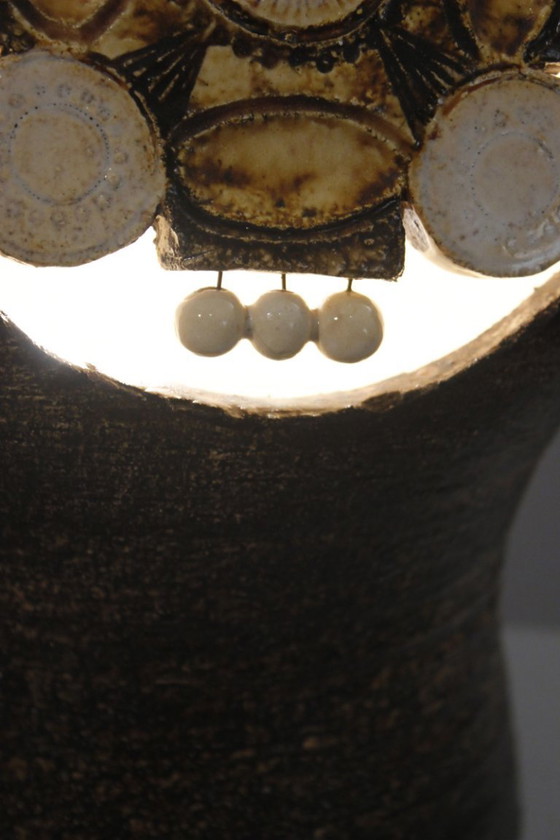 Image 1 of Georges Pelletier - Rara base per lampada a doppia luce di grandi dimensioni, Francia, anni '70