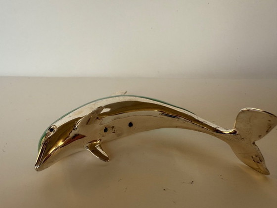 Image 1 of Delfino smaltato in argento sterling Saturno