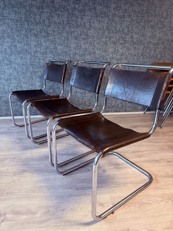 Image 1 of 3 Vintage Mart Stam S 33 Cantilever Chairs for Thonet
