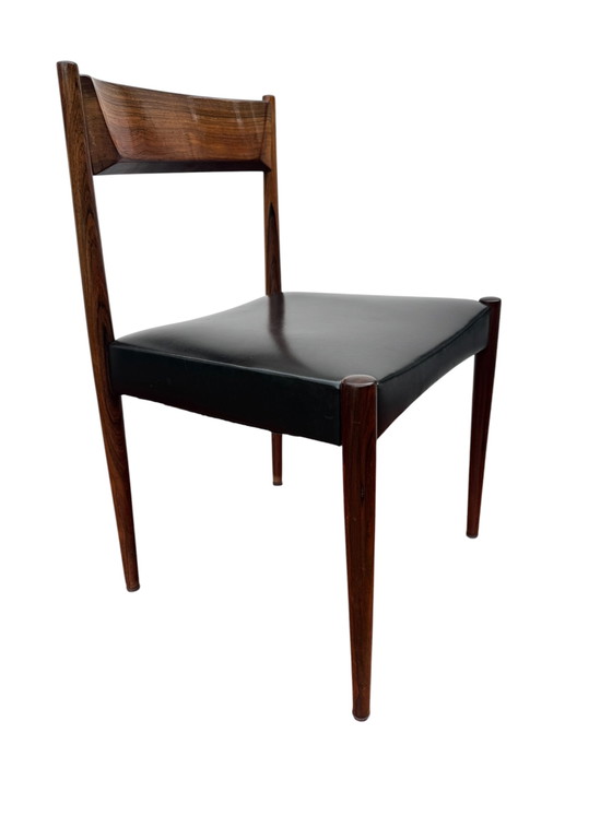 Ensemble de salle à manger complète scandinave vintage en palissandre – Salles à manger complètes, Bois, Skaï (photo 6 of 10)