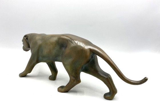 Pantera Art Déco – Sculture, Metal (photo 4 of 12)