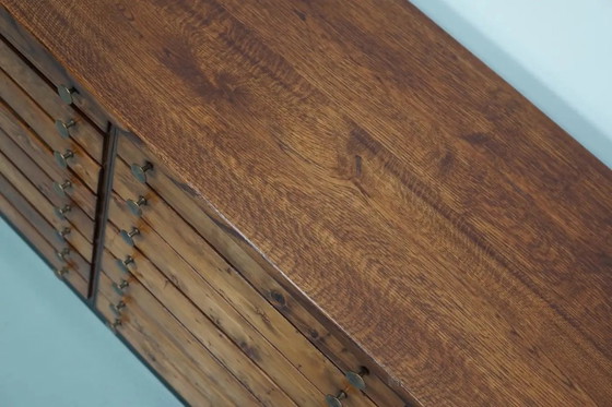 Image 1 of Alter deutscher Apothekerschrank aus Kiefer und Eiche, 1950er Jahre