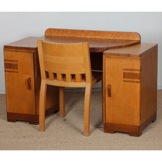 Houten kaptafel/bureau, Engels werk uit de jaren 30 – Wood (photo 9 of 9)
